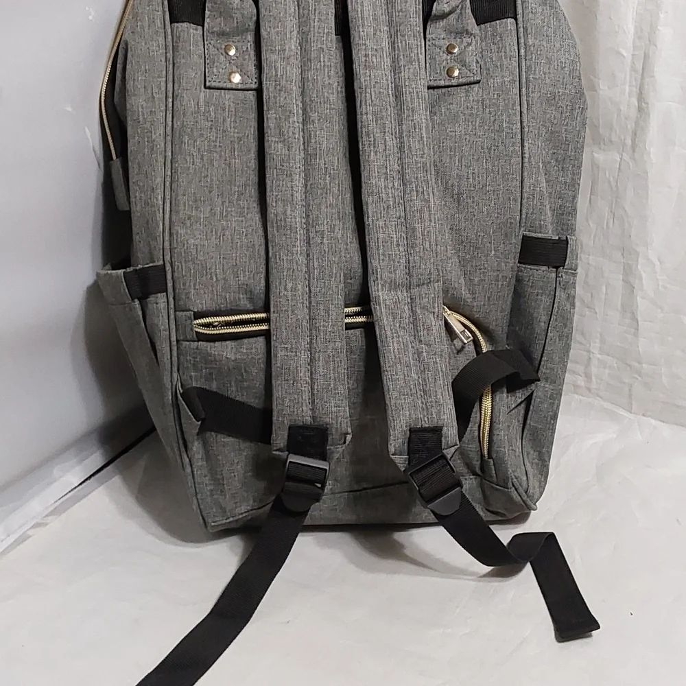Afbp NWT BABY MULTIFUNCTIONAL DIAPER‎ BACKPACK PRT GREY